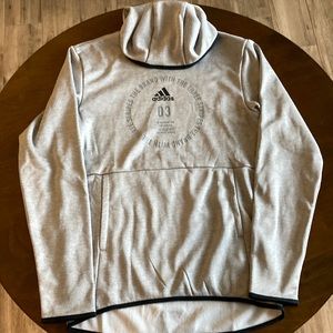 Adidas, grey hoodie in dry fit